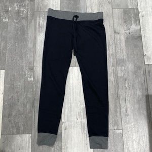 NWOT SONOMA Black & Grey Fitted Leggings, Size Small